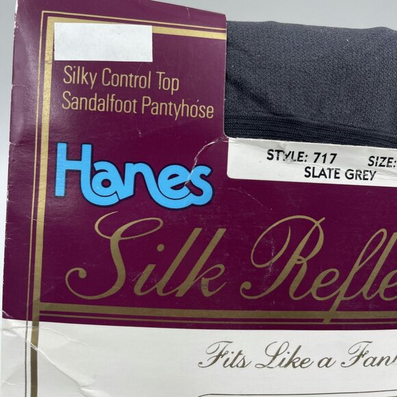 5 pairs VGT Hanes Silk Reflections Pantyhose Sz EF Sheer 717 Control Top - Picture 7 of 11